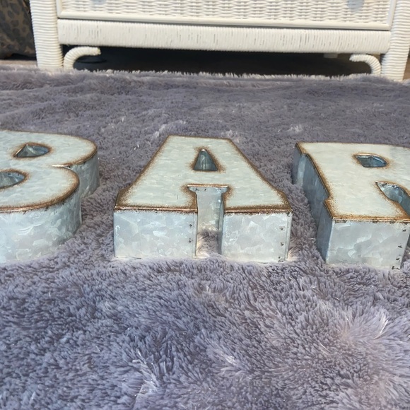 Rustic BAR letters - Picture 2 of 2